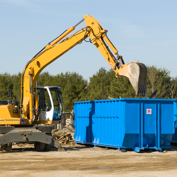 how many times can i have a residential dumpster rental emptied in Moffit